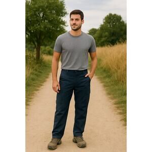 5.11 Tactical Men’s Taclite Flat-Front Cargo Pants Navy Blue Size 35.5–39 Waist